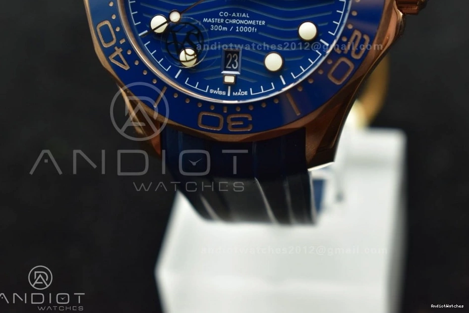 Dial Blue SS 1:1 RG SS Bracelet VSF 300M RelaxedFit Edition Ceramic 1083 On Seamaster Best A Diver Blue 0302